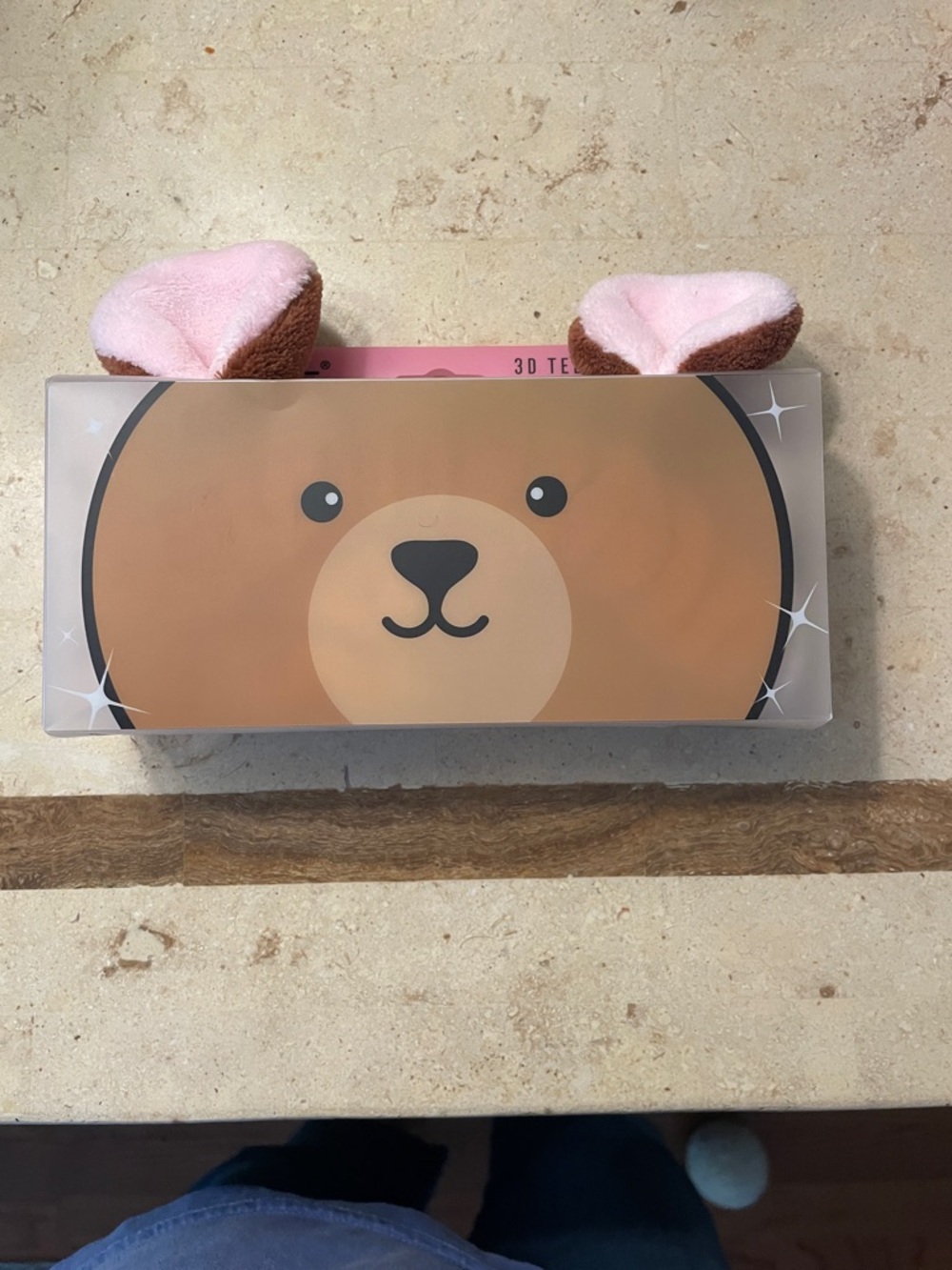 The Crème Shop 3D Teddy Headband Bear plushie spa headband NWT
